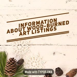 Please read 🔥Custom Woodburned items